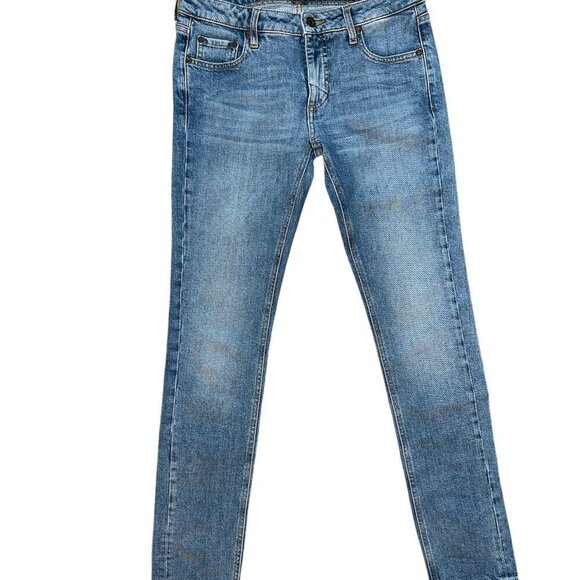 OFF-WHITE Diag Roses 5 Pocket Womens Skinny Jeans Size 27 - Picture 2 of 8